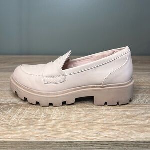 Sonoma Goods For Life Larue Girls Size 1 Platform Loafer – Nude